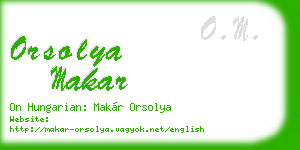 orsolya makar business card